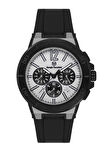 Sergio Tacchini ST.1.10458-1 Silikon kordon Fonksiyonlar Aktif Suya Dayanıklı Siyah Renk Erkek Kol Saati