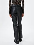 Kadın Giyim Deri Pantolon- 4WAL40128IW
