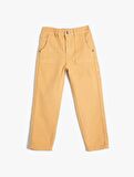 Erkek Çocuk Chino Pantolon Pamuklu Cepli 4SKB40016TW