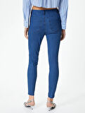 Yüksek Bel Skinny Kot Pantolon Dar Paça Cepli - Carmen Skinny Jeans - 4SAL40367MD
