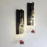 Led Işıklı, Mat Siyah Renkli Duvar Aplik, 2’li Set