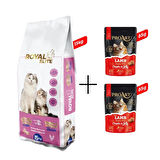 Royal Elite 15 Kg Anne ve Yavru Kedi Maması Tavuklu + 2 Adet Jöleli Kuzu Etli Yetişkin Kedi Yaş Mama 85 Gr