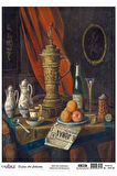 Natürmort Koleksiyonu Sl010 - Pirinç Dekopaj 30*42 Cm