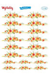 St 066 Çiçek Desenli Sulu Transfer 25x35