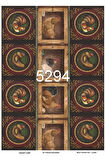 5294 Çiftlik, Horoz, Kümes, Farm Pirinç Dekopaj 30x42