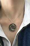 Birinci1926 925 Ayar Gümüş Mother Of Pearl Girdap Sedef Kolye