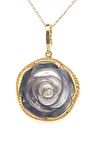 Birinci1926 925 Ayar Gümüş Mother Of Pearl Gül Sedef Kolye