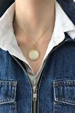 Birinci1926 925 Ayar Gümüş Mother Of Pearl Sedefli Kolye