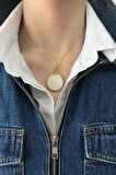 Birinci1926 925 Ayar Gümüş Mother Of Pearl Vintage Sedef Kolye