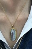 Birinci1926 925 Ayar Gümüş Mother Of Pearl Sedef Kolye