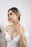 Birinci1926 925 Ayar Gümüş Kadın Baget İnci Bileklik