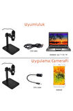 Dijital Taşınabilir 1000X 2MP 8 Ledli Usb Mikroskop