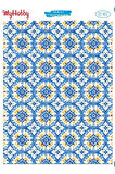 ST 457 Karo, Sicilya, Portekiz Desen Sulu Transfer 25*35 cm