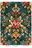Y955 Yeniyıl Serisi 29*42 cm Pirinç Dekopaj