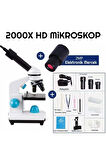 HD Dijital Mikroskop Kiti - 2000x Büyütme, Monoküler ve Biyolojik Kullanım