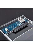 YENİLZD Şeffaf 2.5 Sata SSD Usb 3.0 Harici Slim Harddisk Kutusu 