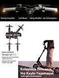 St3 Pro Elektrikli Scooter 1350w Güç 75 Km Menzil - Turbo Mod - %28 Eğim Perf. Dörtlü Süspansiyon