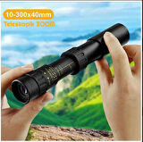 YENİLZD 10-300x40mm Monoküler Teleskop-Evrensel Telefon Klipsi-Tripod