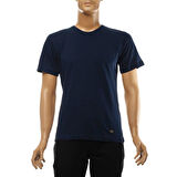 M-221 Erkek T-Shirt Süprem Bisiklet Yaka Kısa Kol 8XL LACİVERT