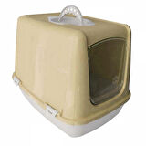 Çınar Kapalı Kedi Tuvaleti 37x50x40 cm Bej