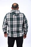 Starbattal Kangaroo Pocket Oduncu Sweat-Gömlek Stripe 22209-1436