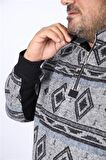 Starbattal Sweatshirt Oduncu Polo Yaka Fermuarlı 22220-2191