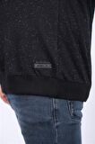 Starbattal Büyük Beden Sweatshirt Bisiklet Yaka Deri Arma 22703-2119
