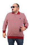 Starbattal Büyük Beden Erkek Sweatshirt Polo Yaka 22714-714