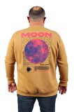 Starbattal Büyük Beden Erkek Sweat Moon 22731 Vizon