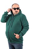 Starbattal Büyük Beden Unisex Kapüşonlu 3ip Sweat 11701 NEFTI