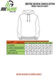 Starbattal Büyük Beden Unisex Kapüşonlu 3ip Sweat 11701 SIYAH