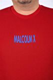 Starbattal Büyük Beden Erkek Sweat MalcolmX 22735 BORDO