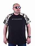 Starbattal Büyük Beden Raglan Sleeve Camouflage Erkek Tişört 23146 HAKI