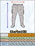 Starbattal Battal Beden 2ip Likralı Eşofman Altı Honeycomb Camouflage 23502 BORDO