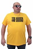 Starbattal Erkek Büyük Beden Sıfır Yaka Tişört The Bronx 23174 SARI