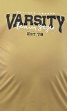 Starbattal Erkek Büyük Beden Sıfır Yaka Tişört Varsity 23184 Limon