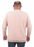 Starbattal Büyük Beden Selanik V Yaka Classic Sweat 23201 BEJ