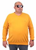 Starbattal Büyük Beden Selanik V Yaka Classic Sweat 23201 HARDAL