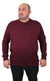 Starbattal Büyük Beden Sıfır Yaka Classic Sweat 23216 MURDUM