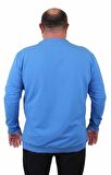 Starbattal Büyük Beden Sıfır Yaka Classic Sweat 23216 SAKS