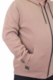 Starbattal Fermuarlı Kapuşonlu Büyük Beden Sweat Adventure 23220 S.KAHVE