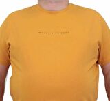 Starbattal Erkek Büyük Beden Sıfır Yaka Tişört Rich 24134 HARDAL
