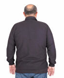 Starbattal Erkek Büyük Beden Polo Yaka Sweat Feel Good 24408 SIYAH