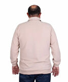 Starbattal Erkek Büyük Beden Polo Yaka Sweat Orjinal 24409 BEJ