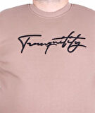 Starbattal Erkek Büyük Beden Sıfır Yaka Sweat Twenty 24200 S.KAHVE