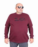 Starbattal Erkek Büyük Beden Sıfır Yaka 3ip Sweat Black 24202 MURDUM