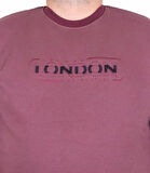 Starbattal Erkek Büyük Beden Sıfır Yaka 3ip Sweat London 24208 Eflatun