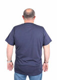 Starbattal Erkek Büyük Beden Sıfır Yaka Tişört No Control 25172 LACIVERT