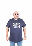 Starbattal Erkek Büyük Beden Sıfır Yaka Tişört Paris 25179 LACIVERT