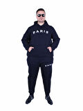 Starbattal Erkek Büyük Beden 3 İplik Eşofman Takım Paris TK25609 LACIVERT
